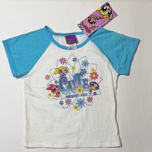 Vintage The Powerpuff Girls Tee Shirt Top Size 7/8